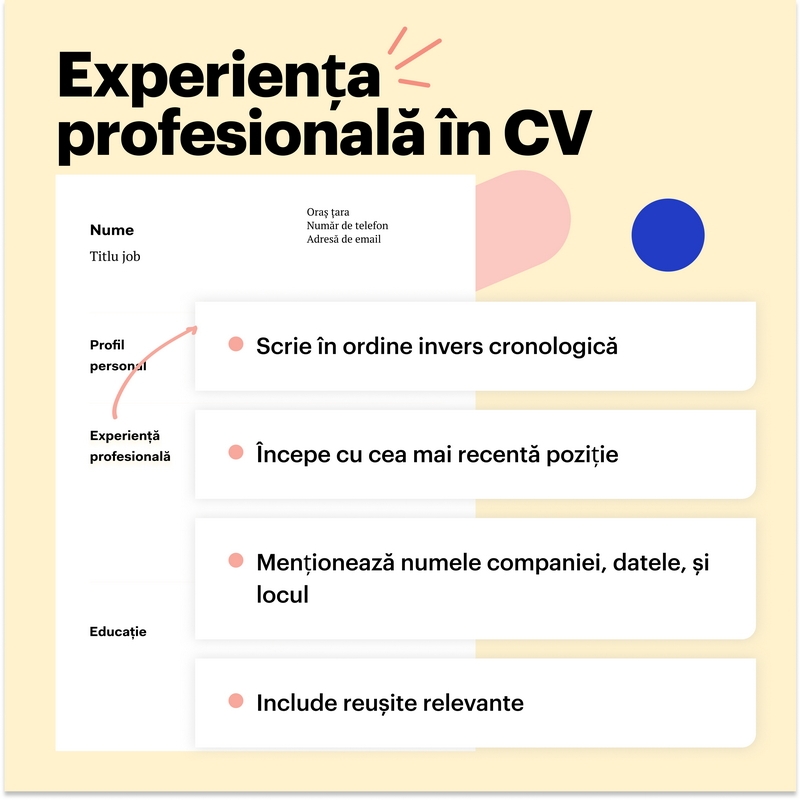 experienta CV